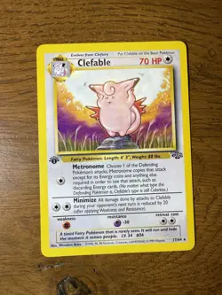 Clefable 17/64 1st Edition Jungle Set Non-Holo Pokemon Card - Image 1