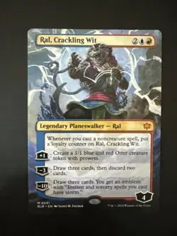 Ral, Crackling Wit (Borderless) Bloomburrow Mythic Card #341 Planeswalker - Image 1