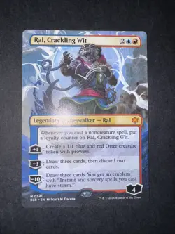 Ral, Crackling Wit (Borderless) Bloomburrow Mythic Card #341 Planeswalker - Image 2