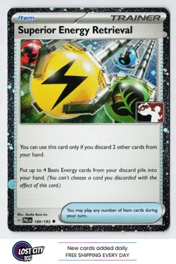 Superior Energy Retrieval 189/193 - Prize Pack Series Card COSMOS Holo NM - Image 1