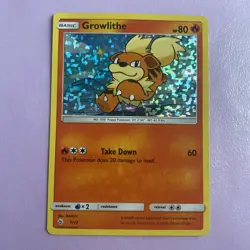 Pokemon TCG Growlithe Holo 1/12 McDonald’s Promo 2018 Card - Image 1