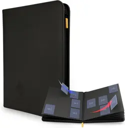 Black Card Binder PVC 360 Card Capacity Zipper Storage for Trading Card Games - Image 3