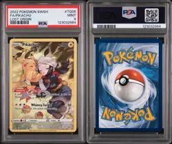 2022 Pokemon SWSH Lost Origin FA Pikachu PSA 9 Mint Card #TG05 - Image 3