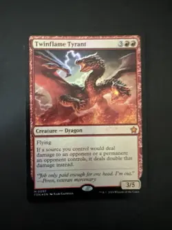 Twinflame Tyrant Foundations Foil Card Near Mint Condition Free Shipping - Image 1