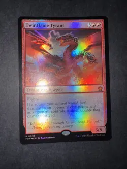 Twinflame Tyrant Foundations Foil Card Near Mint Condition Free Shipping - Image 2