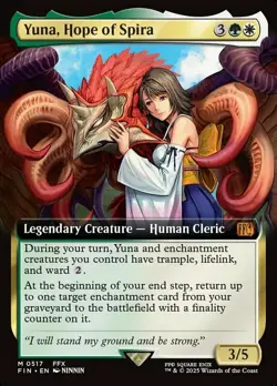 Yuna, Hope of Spira - Foil - Extended Art NM, English MTG Final Fantasy - Image 1