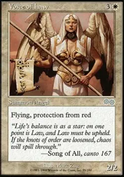 Voice of Law NM, English MTG Urza's Saga 412897559439 - Image 1
