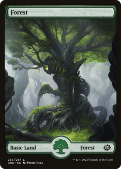 Forest (FOIL) x1 - MTG The Brothers' War BRO #287 - Image 1