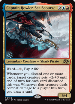 Captain Howler, Sea Scourge (FOIL) x1 - MTG Aetherdrift DFT #194 - Image 1