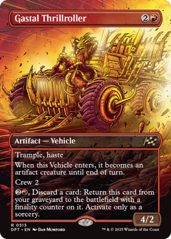 Gastal Thrillroller (REGULAR) x1 - MTG Aetherdrift DFT #313 - Image 1