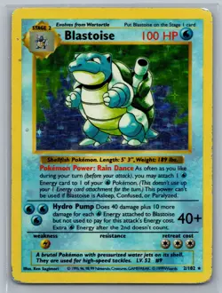 Pokemon TCG Blastoise #002/102 Base Set (Shadowless) - Image 1