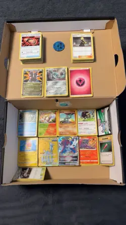 Box of Pokemon Cards From Multiple Sets All Shown Great Condition - Image 1