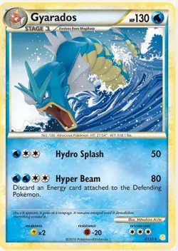 Pokemon Gyarados HeartGold & SoulSilver Cracked Ice Holo Rare #4 - Image 1