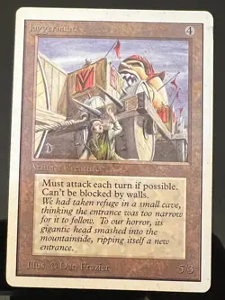 Magic the Gathering MTG Unlimited Juggernaut LP (Beta Bob) - Image 1
