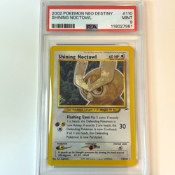 2002 Pokemon "Shining Noctowl" Holo Neo Destiny #110 MINT PSA 9 - Image 1