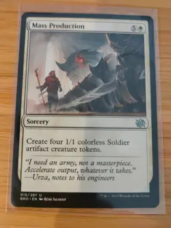 MTG Mass Production 015 The Brothers' War M/NM Free UK P&P - Image 1