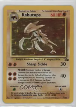 Kabutops Holo Pokemon Fossil #9 1999 10ie - Image 1