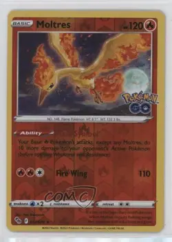 Moltres Reverse Foil Pokemon Sword & Shield Pokemon Go #012 16hd - Image 1