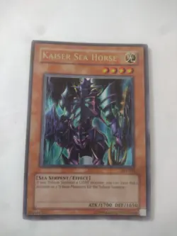 YUGIOH FOIL SHIFT KAISER SEA HORSE SKE-015 ULTRA LOOK! 1996 - Image 2