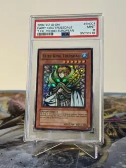 Yugioh Fairy King Truesdale TFK-EN001 Super Rare PSA 9 - Image 2