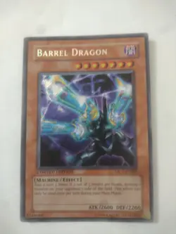 Yugioh MC1-EN002 Barrel Dragon Secret Rare Limited Edition LP 1996 HALO - Image 1
