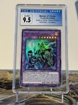 Yugioh Master Of Chaos BACH-EN036 Ultra Rare 1st Edition PSA CGC 9.5 - Image 1