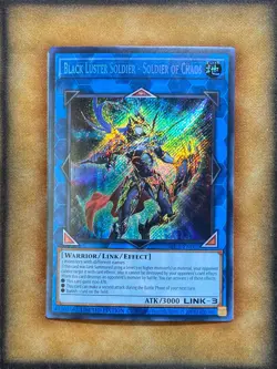 Yugioh Black Luster Solider - Soldier of Chaos BLC1-EN002 Secret Rare NM - Image 1