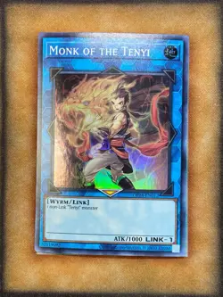 Yugioh Monk of the Tenyi OP18-EN012 Super Rare NM - Image 1
