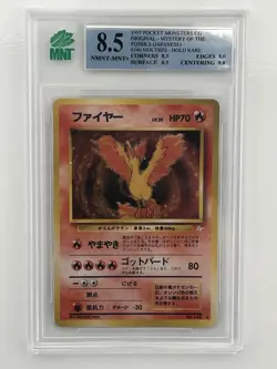 Moltres Articuno Zapdos Holo Rare Japanese Fossil MNT Graded Pokemon Card Bundle - Image 2