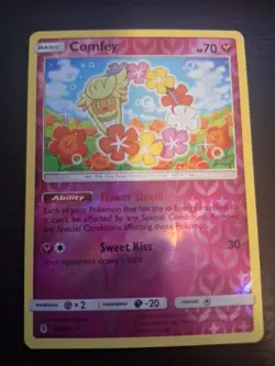 Pokemon TCG Comfey Guardians Rising 93/145 Reverse Holo Holo Rare Card - Image 1