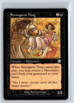 STRONGARM THUG - MTG Magic the Gathering Card - Mercadian Masques - Uncommon - Image 1