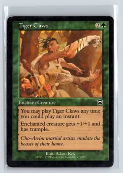 TIGER CLAWS - MTG Magic the Gathering Card - Mercadian Masques - Common - Image 1