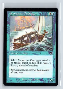 SAPRAZZAN OUTRIGGER - MTG Magic the Gathering Card - Mercadian Masques - Common - Image 1