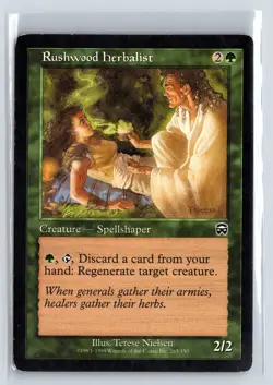 RUSHWOOD HERBALIST - MTG Magic the Gathering Card - Mercadian Masques - Common - Image 1