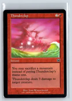 THUNDERCLAP - MTG Magic the Gathering Card - Mercadian Masques - Common - Image 1