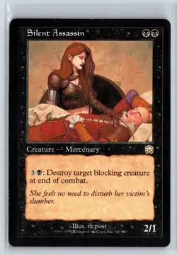 SILENT ASSASSIN - MTG Magic the Gathering Card - Mercadian Masques - Rare - Image 1