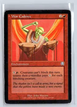 WAR CADENCE - MTG Magic the Gathering Card - Mercadian Masques - Uncommon - Image 1