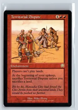 TERRITORIAL DISPUTE - MTG Magic the Gathering Card - Mercadian Masques - Rare - Image 1