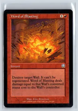WORD OF BLASTING - MTG Magic the Gathering Card - Mercadian Masques - Uncommon - Image 1
