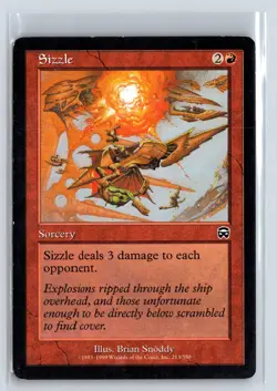 SIZZLE - MTG Magic the Gathering Card - Mercadian Masques - Common - Image 1