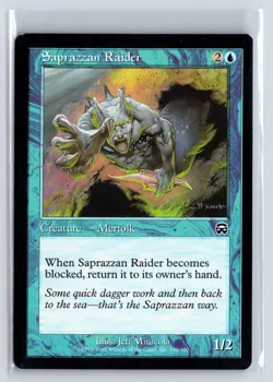 SAPRAZZAN RAIDER - MTG Magic the Gathering Card - Mercadian Masques - Common - Image 1