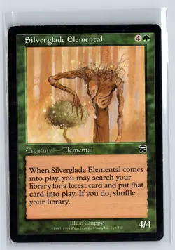 SILVERGLADE ELEMENTAL - MTG Magic the Gathering Card - Mercadian Masques Common - Image 1