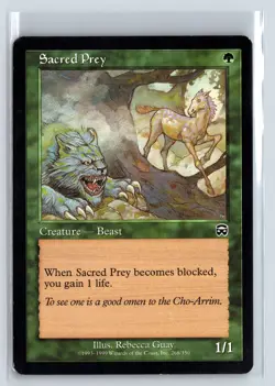 SACRED PREY - MTG Magic the Gathering Card - Mercadian Masques - Common - Image 1