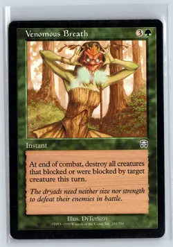 VENOMOUS BREATH - MTG Magic the Gathering Card - Mercadian Masques - Uncommon - Image 1