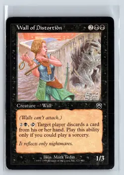 WALL OF DISTORTION - MTG Magic the Gathering Card - Mercadian Masques - Common - Image 1