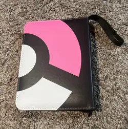New Pokemon Card Trading Binder (Pink Pokeball) with Bonus 10 Free Cards! - Image 2
