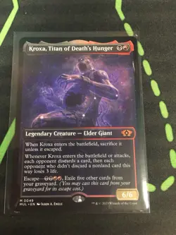 MTG Magic The Gathering Kroxa, Titan Of Death’s Hunger MUL Mythic Rakdos - Image 1