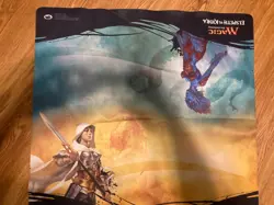 MTG Magic the Gathering Elspeth vs. Kiora 2 Player Playmat 24" x 24" Used - Image 3