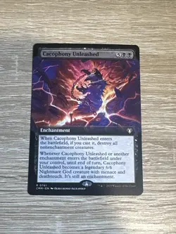 Near Mint, English - 1 x MTG Cacophony Unleashed - Extended Art Commander Master - Image 1