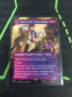 MTG Magic The Gathering Starscream, Power Hungry BOT Mythic Transformers SG - Image 1